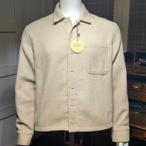 Common People Granby Luxe Hybrid Heavy Overshirt In Ecru Color Unisex L